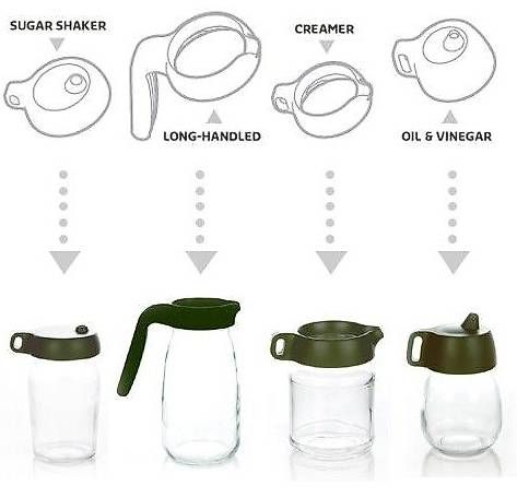 Contenitori & Simili: 4 couvercles de bocaux - Jar Tops – Usato da St-Livres venduto da lune_bleue