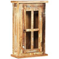 vidaXL Wandschrank Altholz Massiv 44x21x72 cm