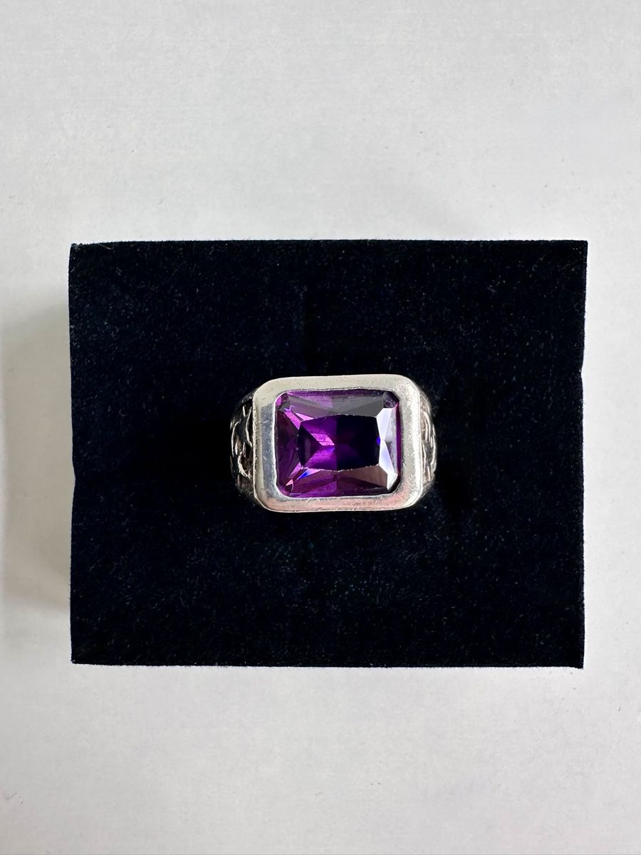 Anelli: Silberring 925 mit violettem Stein / Silverstar / Gr. 57 – Usato da Bern venduto da neon317 3