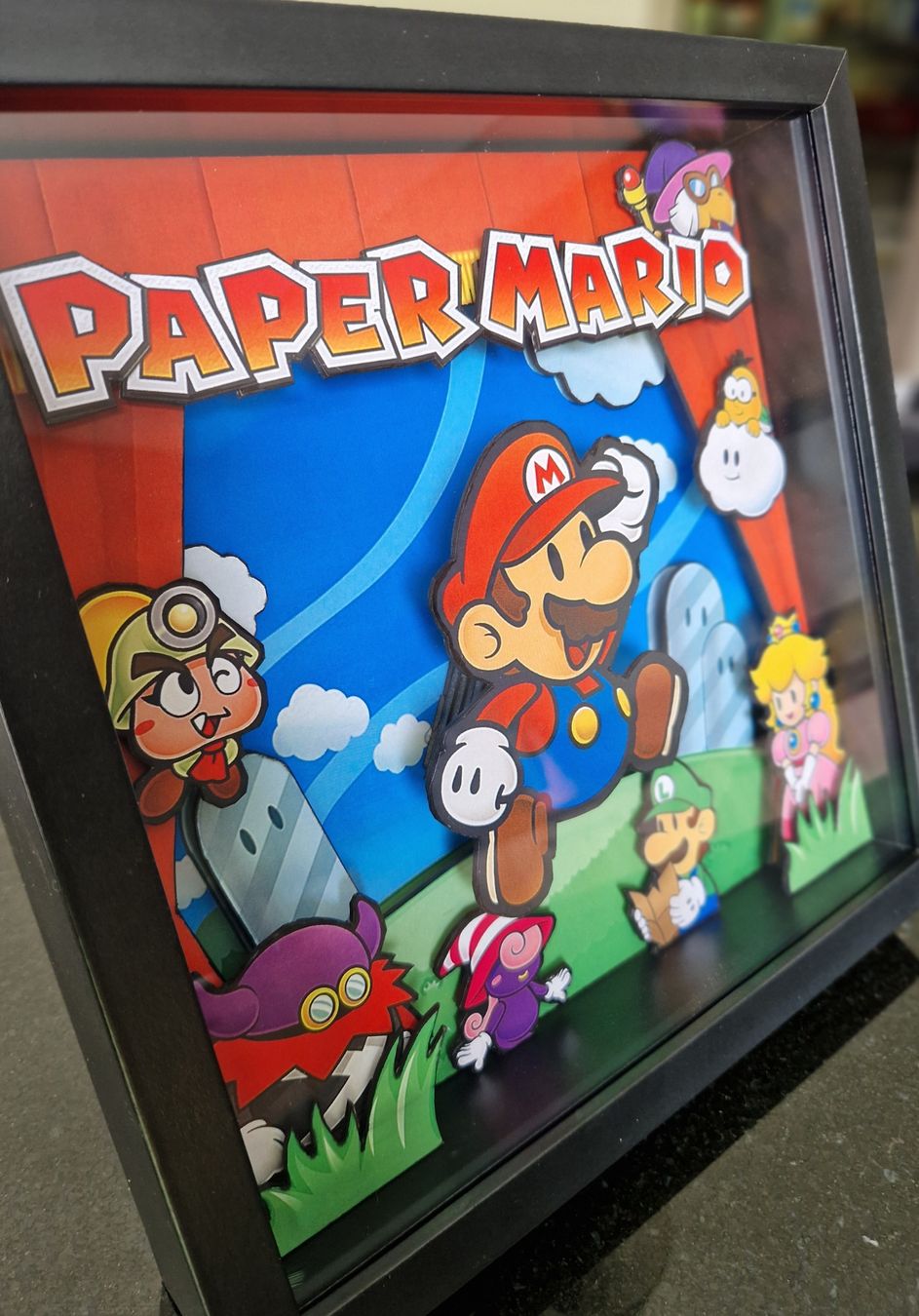 Nintendo Statuette: Cadre 3D Nintendo Paper Mario – Nuovo (secondo la descrizione) da Billens venduto da D-Dorian 2