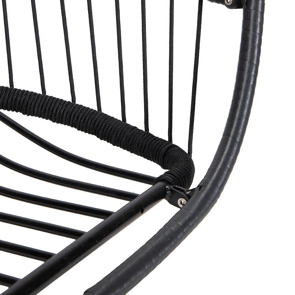 Gartenhängesitze: Faltbare Hängesessel LUMA SCHWARZ - 1 Sitzer – Neu und originalverpackt aus Wallenwil von toesstal-vertrieb 6