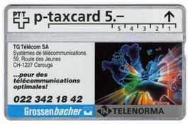 Grossenbacher, TG Télécom SA Carouge - Firmen Taxcard
