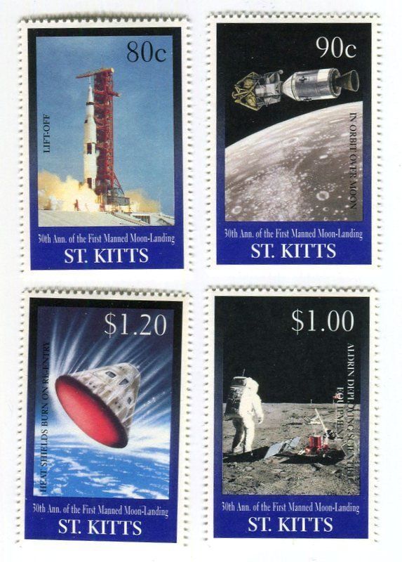 Alle Briefmarken: Briefmarken "Apollo 11". St. Kitts. – Neu und originalverpackt aus Basel von Butsch5
