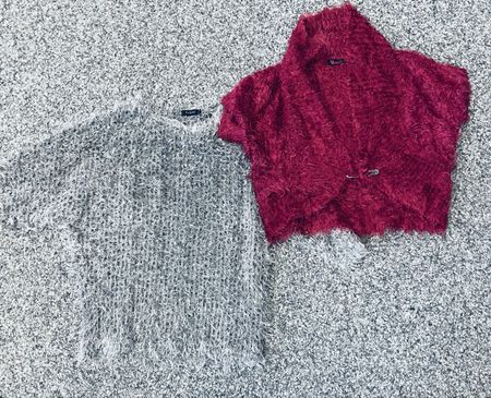 Flauschige Strickjacke & Pulli, Kleiderset
