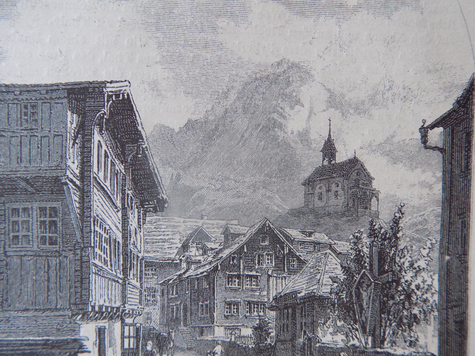 Incisioni: Andermatt  Xylographie – Usato da Risch venduto da Antikfee 4
