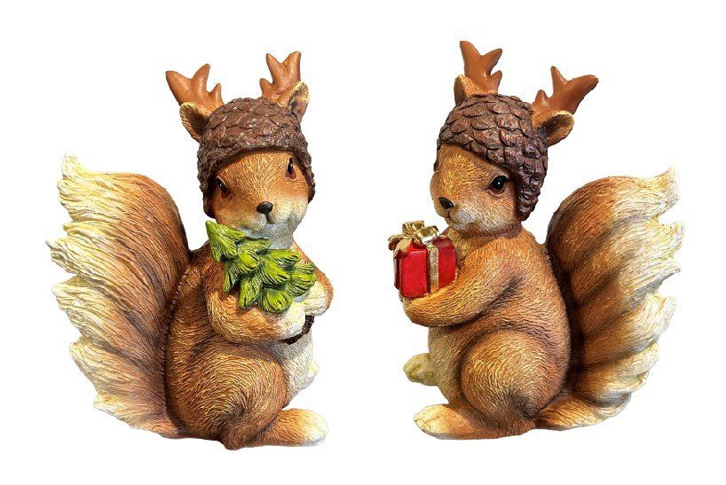 Tutte le decorazioni: Weihnachtsdeko Eichhörnchen mit Geschenk 17 cm – Nuovo e nell'imballaggio originale da Oensingen venduto da Liquidations-Shop 1