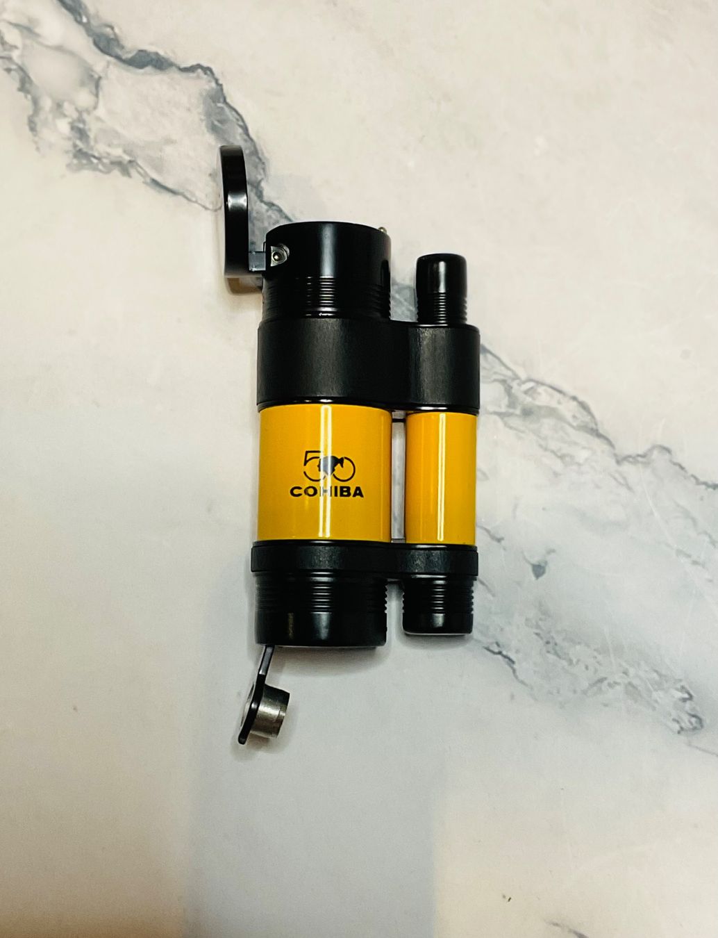 Accendini: Zigarrenfeuerzeug 3Jet Feuerzeug integriertem Zigarrenbohrer – Nuovo e nell'imballaggio originale da Balsthal venduto da FAVE.Accessoires 4