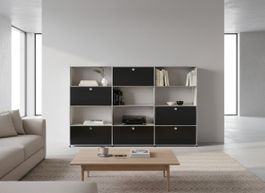 USM Haller Regal 3x4 Graphitschwarz / Neu (mit A Gestänge)