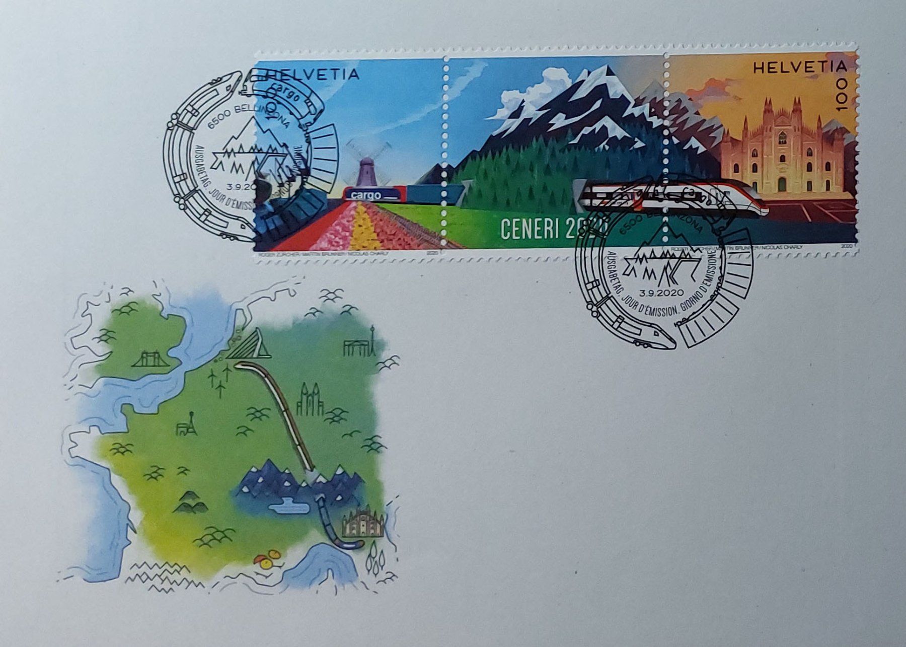 Tutti i francobolli: F1791 - FDC Monte Ceneri – Usato da Trélex venduto da Phil_Albert