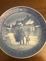 Royal Copenhagen Weihnachtsteller 1980, Top Zustand!