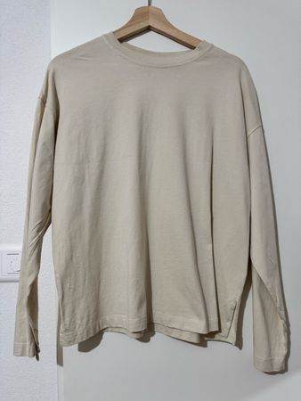 T-shirt manches longues H&M beige taille S neuf