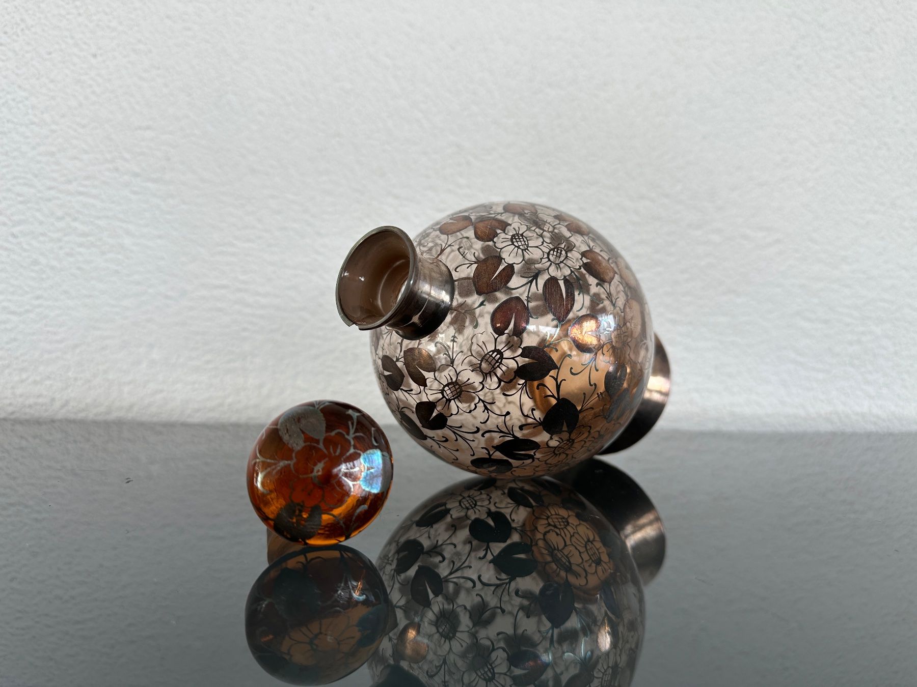 Caraffe: Jugendstil Karaffe mit drei Kelchen – Usato da Zürich venduto da frauflufelberg 2