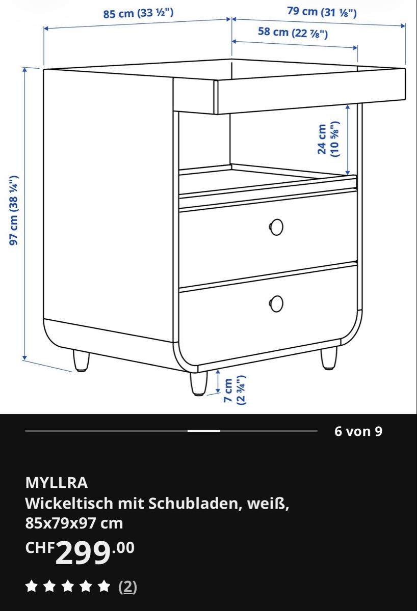 Ikea Wickeltisch & Zubehör: Wickelkomode – Gebraucht aus Dulliken von ade_vbm6 2
