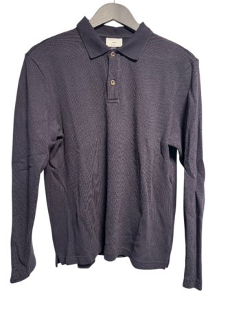 H&M Poloshirt, langarm, Grösse M, dunkelblau - guter Zustand