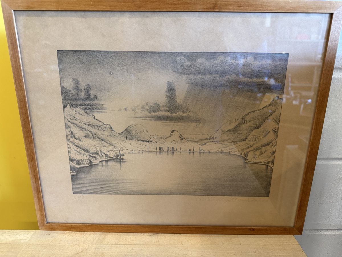 Grafica & Litografie: Lithographie von Niklaus Stöcklin – Usato da Strengelbach venduto da RaenAntikDesign
