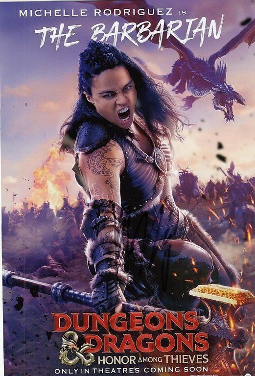 Autogramme: Michelle RODRIGUEZ Dungeouns & Dragons / AUTOGRAMM – Gebraucht aus Egg b. Zürich von Dbunny
