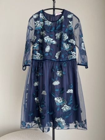 Blugirl Folies Abendkleid dunkelblau 38 (eher 36)