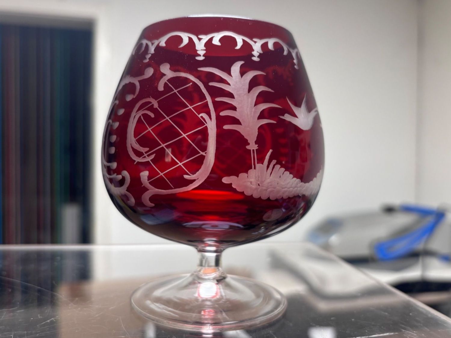 Bicchieri: Nachtmann Schnapsglas & Aschenbecher, Handarbeit – Usato da Regensdorf venduto da Nessi1974 1