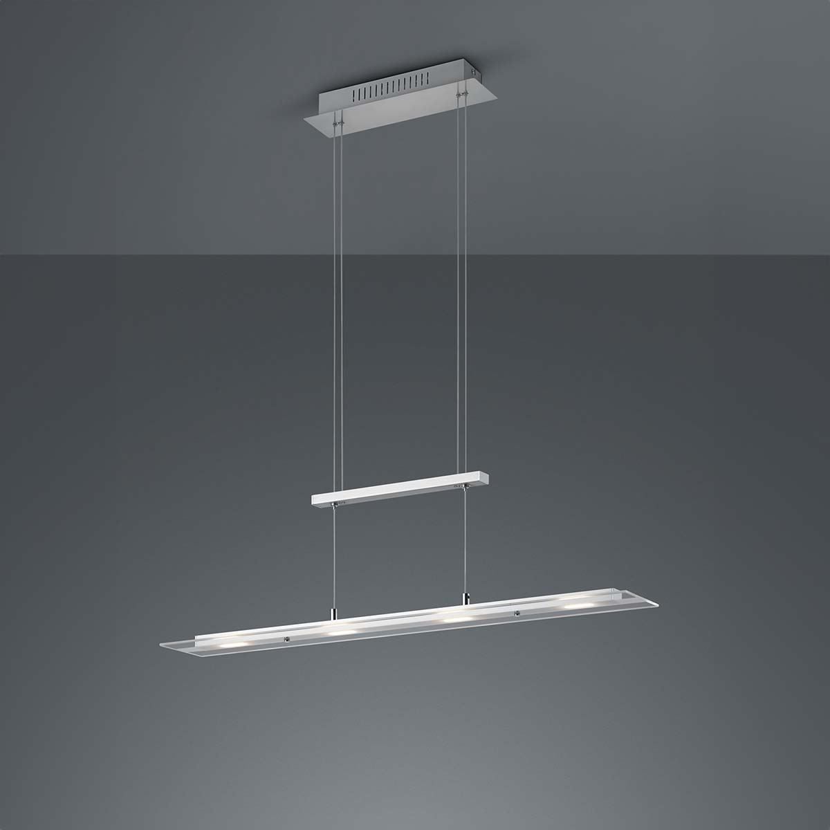 Lampadari & plafoniere: LED Pendelleuchte, Nickel, 80 cm x 12 cm – Nuovo (secondo la descrizione) da Kreuzlingen venduto da Smart-Light