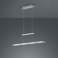LED Pendelleuchte, Nickel, 80 cm x 12 cm