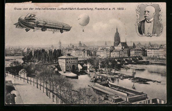 Cartoline postali: Frankfurt a. M., Internationale Luftschi – Usato da Berlin venduto da bartko-reher