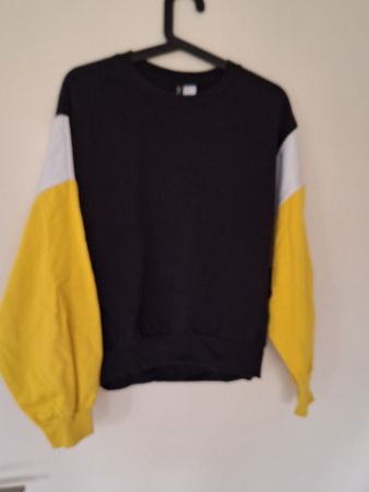 H&M Sweatshirt, Grösse M, Schwarz/Gelb/Weiss