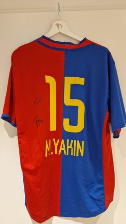 Vintage FC Basel Murat Yakin Trikot #15 2002-2004