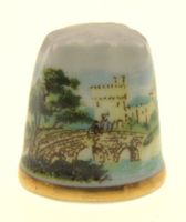 Longton hall England Fingerhut Kühe
