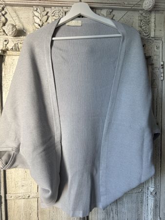 Falke Strick-Cape One Size hellgrau 100% Baumwolle