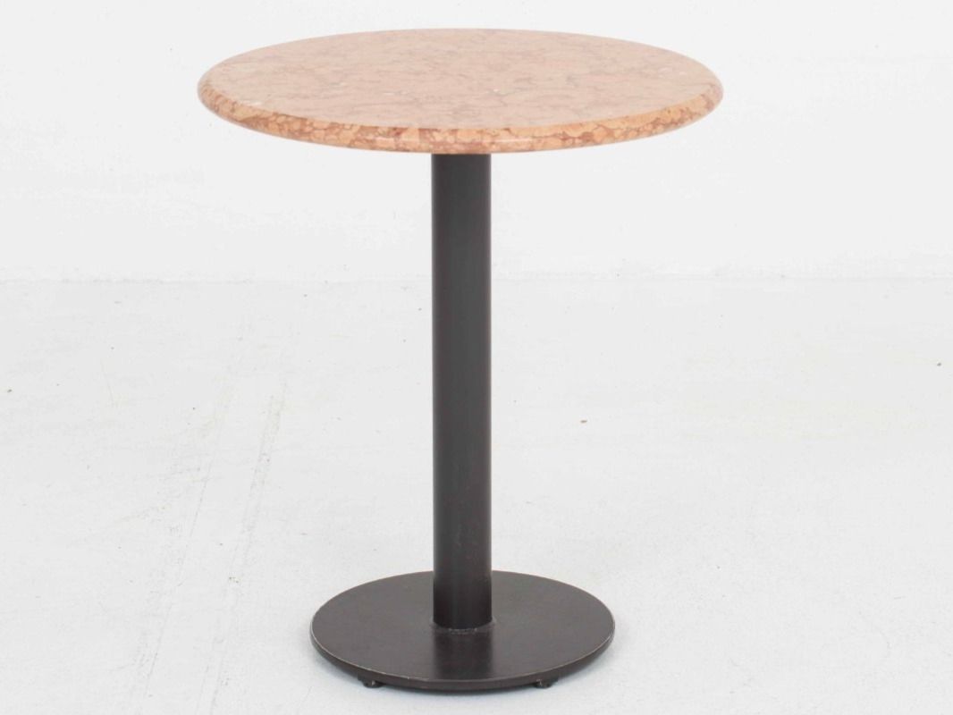Tables: Runder Bistrotisch aus Lotto Rosso Marmor – D'occasion à Zürich par STUZH38 2
