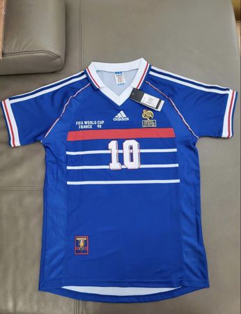 Trikot Frankreich Zidane 10 WM 1998 Grösse M neu mit Etikett
