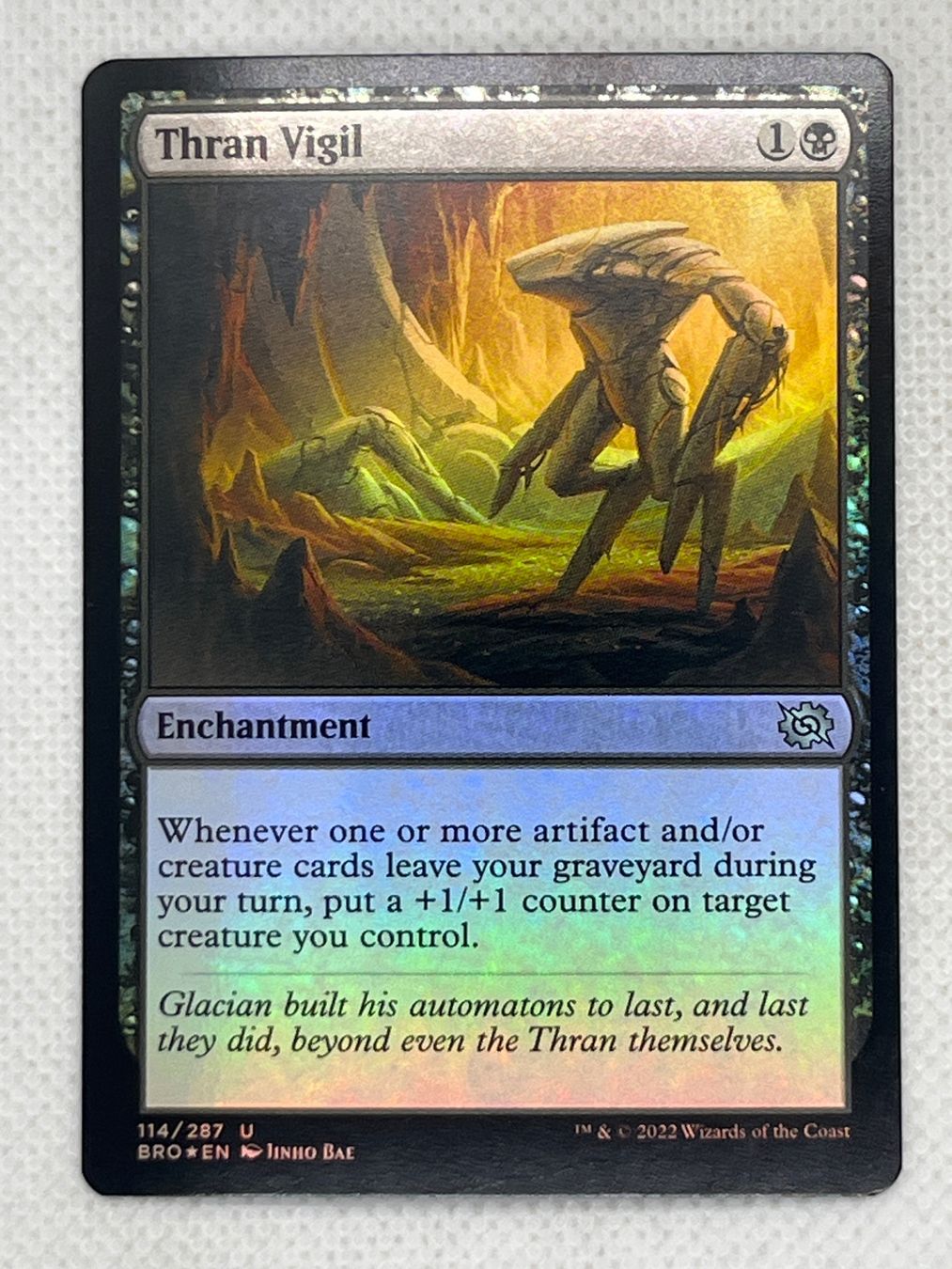 Magic The Gathering Carte collezionabili: Thran Vigil Foil Magic The Gathering Karte – Usato da Hinterkappelen venduto da Kim1992