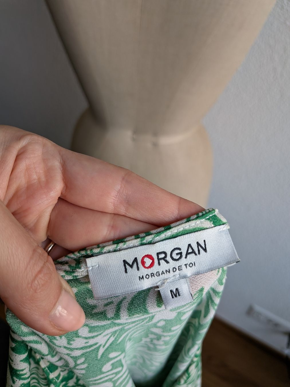 Morgan Camicette: Blouse Morgan green floral print  – Usato da Lachen SZ venduto da joa_rf9n 2