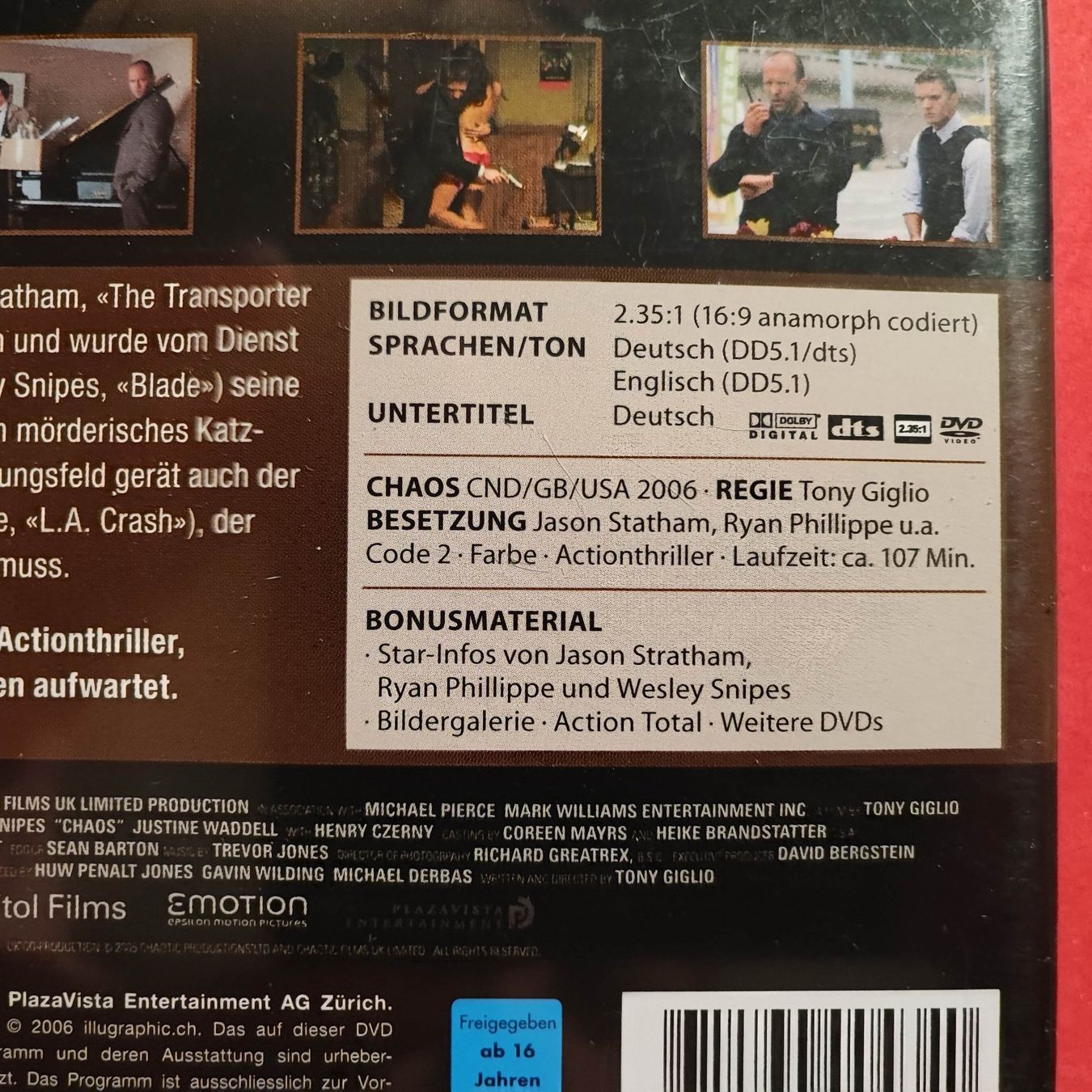 Tutti i DVDs: CHAOS – Usato da Dübendorf venduto da kb86_MOVIE 2