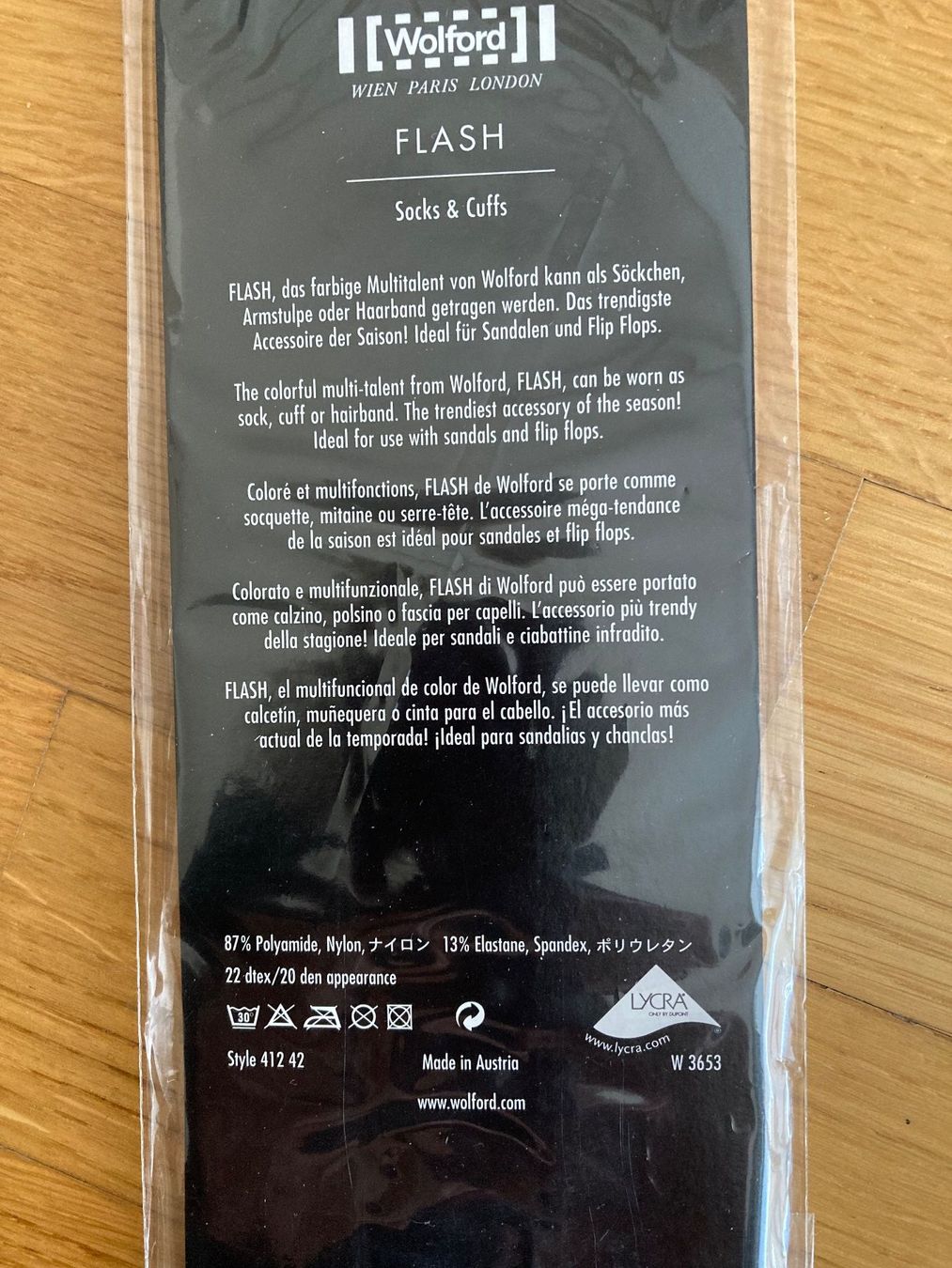 Calze: Wolford Flash Stulpen weiss Neu Gr. One Size – Nuovo e nell'imballaggio originale da rheineck venduto da norwegianwood52 3