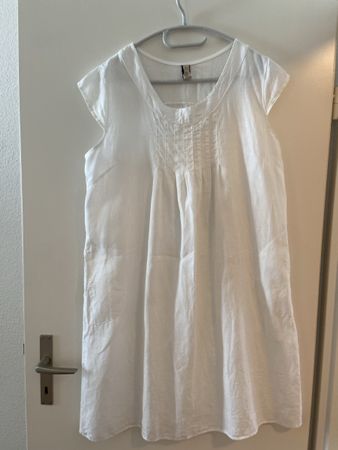 Sommerliches Leinenkleid, Weiss, Marke Speciale, Gr. S