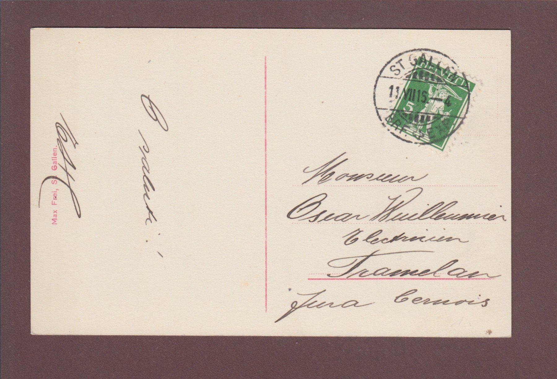 Cartoline postali: ALTMANN vom Säntis - 1916 – Usato da Pully venduto da nicecards 1