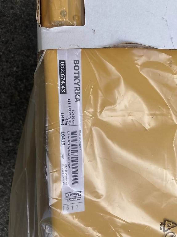 Ikea Scaffali: BOTKYRKA Wandregal gelb 80x20cm – Nuovo e nell'imballaggio originale da Winterthur venduto da chmeier2 2