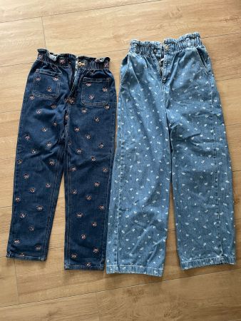 2 Mädchen-Jeans von Vertbaudet Gr. 158