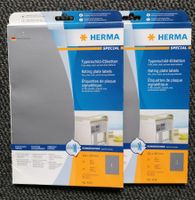 Herma Typenschild-Etiketten silber 50 Stück originalverpackt