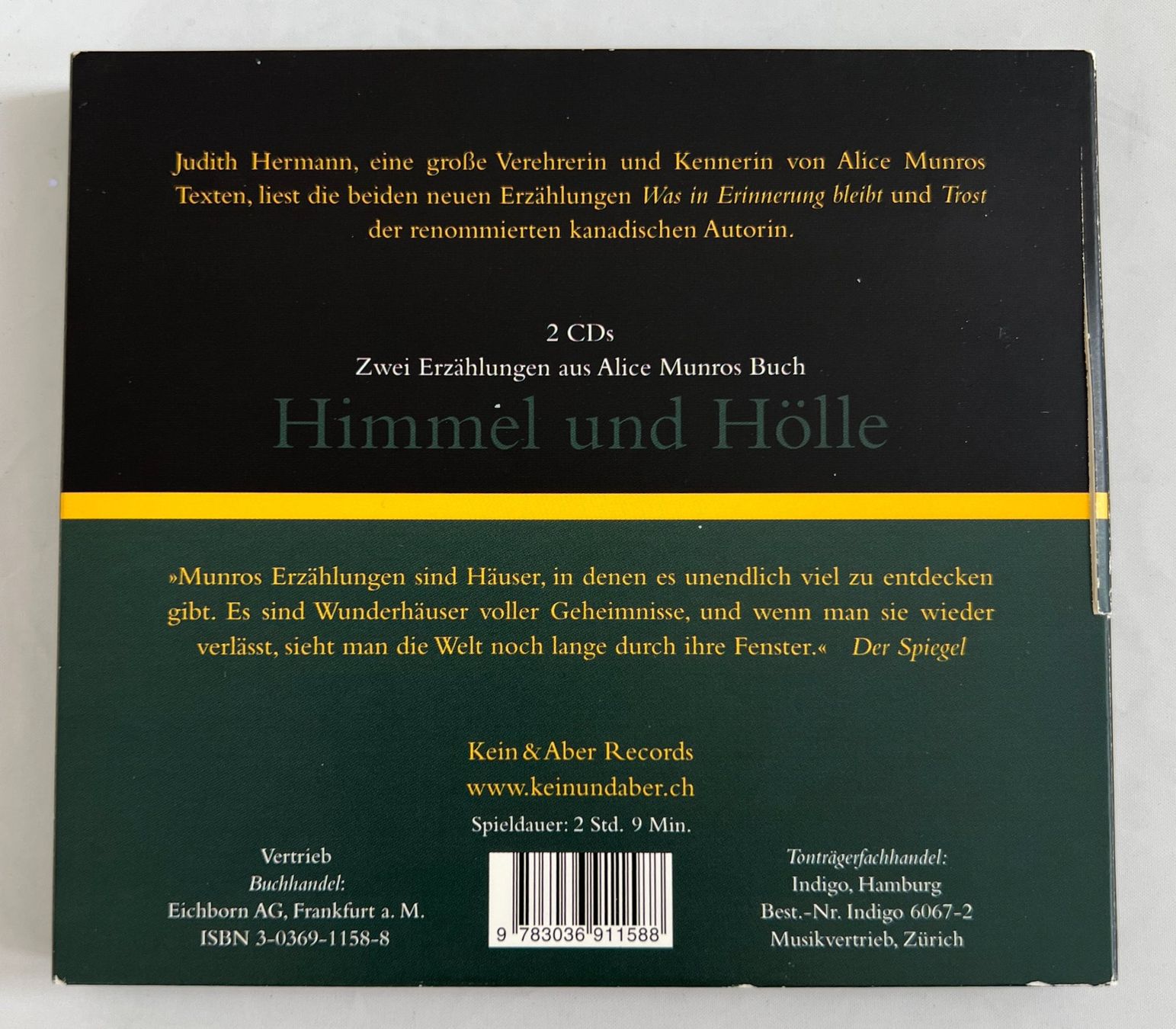 Audiolibri: Hörbuch Alice Munro "Himmel und Hölle" – Usato da Zürich venduto da Drahtzug 1