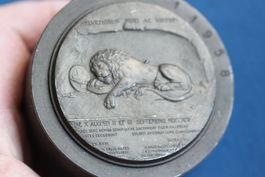Plakette Löwendenkmals in Luzern Prägewerkzeug/Prägestempel