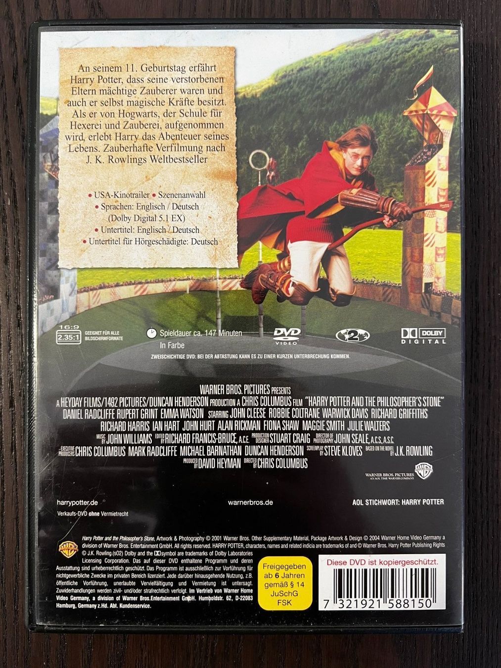 Tous les DVDs: Harry Potter und der Stein der Weisen – D'occasion à Zürich par FilmFreunde 1