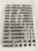 Neues Set  Motivstempel Kalender