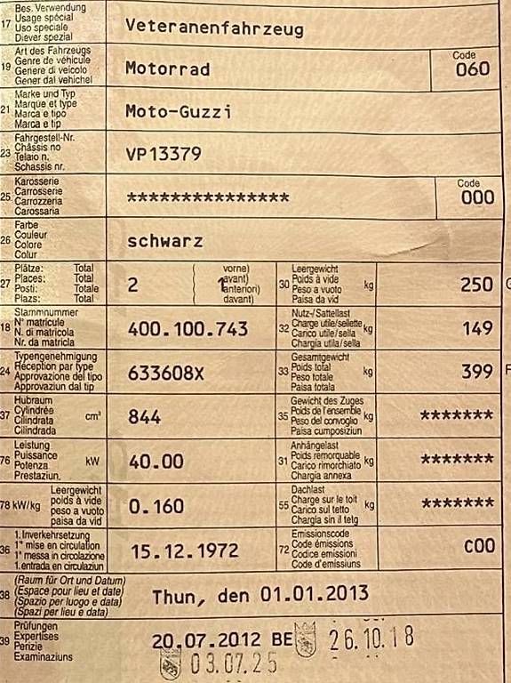 Strada: Moto Guzzi VP13379 – Usato da Wattenwil venduto da an.pe21 3