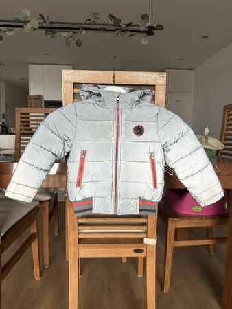 Reflektieren Kinder Winter Jacke Staccato 92/98 Grau