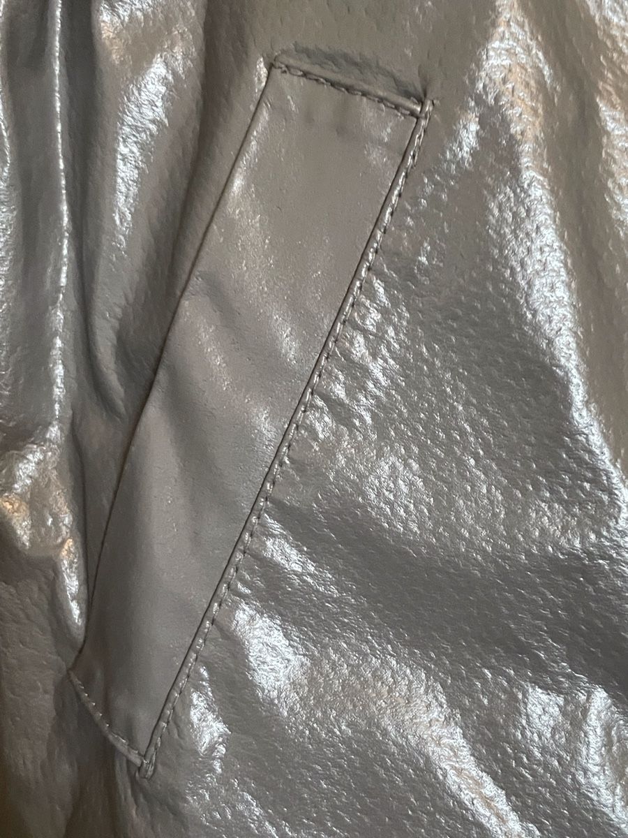 Mango Giacche: Veste en cuir véritable Mango grise – Nuovo (secondo la descrizione) da Vuadens venduto da Nina11 3