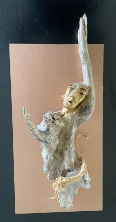 Skulptur Derwisch Holz Handarbeit Einzelstück Bild Kunst rar