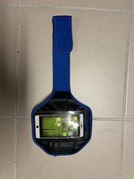 Brassard téléphone bleu