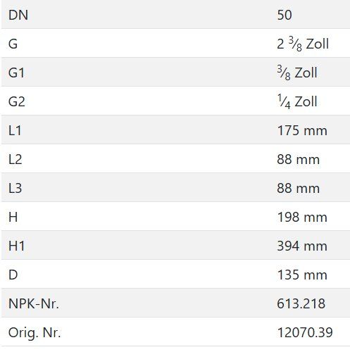 Installations sanitaires: DRV Nussbaum 12070.39 – Neuf avec emballage d'origine à Seuzach par FiTex 4